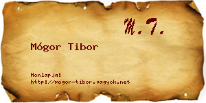 Mógor Tibor névjegykártya